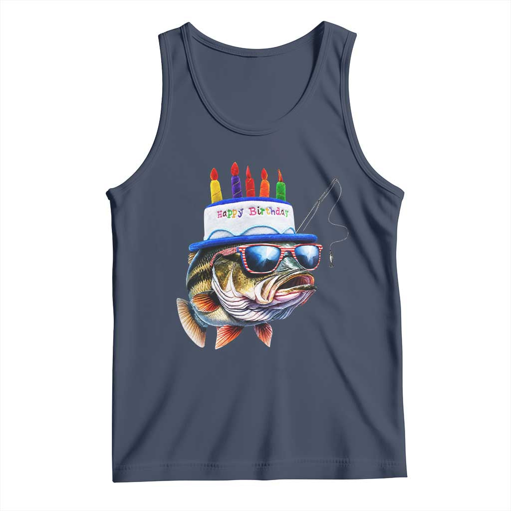 Bass Fishing Birthday Tank Top Fish Party Theme