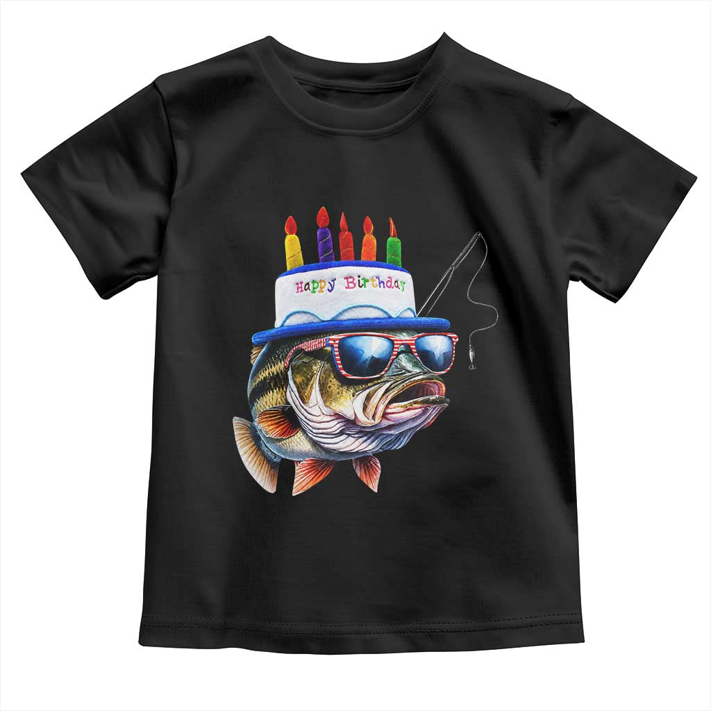 Bass Fishing Birthday Toddler T Shirt Fish Party Theme