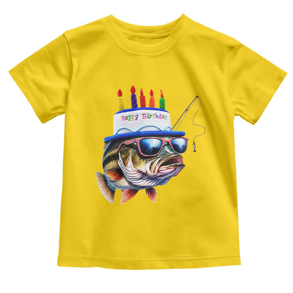 Bass Fishing Birthday Toddler T Shirt Fish Party Theme