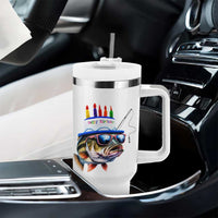 Bass Fishing Birthday Tumbler With Handle Fish Party Theme