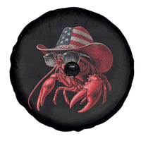 Funny Western Country Crawfish Lover Graphic Spare Tire Cover American Flag Cowboy Lobster Patriotic Cajun Season