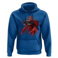 Funny Western Country Crawfish Lover Graphic Hoodie American Flag Cowboy Lobster Patriotic Cajun Season