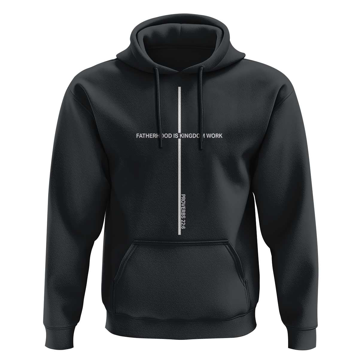 Christian Dad Hoodie Fatherhood Is Kingdom Work Cross Daddy Bible Verse