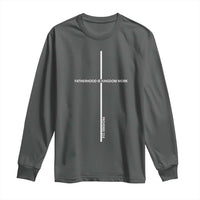 Christian Dad Long Sleeve Shirt Fatherhood Is Kingdom Work Cross Daddy Bible Verse