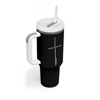 Christian Dad Tumbler With Handle Fatherhood Is Kingdom Work Cross Daddy Bible Verse