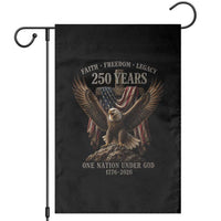 Eagle 250th Anniversary USA Garden Flag 250 Years Faith Freedom Legacy One Nation Under God Flag