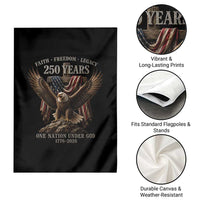 Eagle 250th Anniversary USA Garden Flag 250 Years Faith Freedom Legacy One Nation Under God Flag