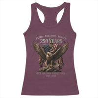 Eagle 250th Anniversary USA Racerback Tank Top 250 Years Faith Freedom Legacy One Nation Under God Flag
