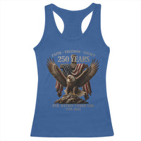 Eagle 250th Anniversary USA Racerback Tank Top 250 Years Faith Freedom Legacy One Nation Under God Flag