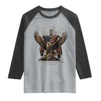Eagle 250th Anniversary USA Raglan Shirt 250 Years Faith Freedom Legacy One Nation Under God Flag