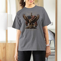 Eagle 250th Anniversary USA T Shirt For Women 250 Years Faith Freedom Legacy One Nation Under God Flag