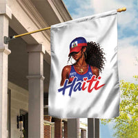 Haitian Girl Garden Flag Melanin Black Girls Haiti Flag Proud Haitienne
