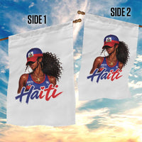 Haitian Girl Garden Flag Melanin Black Girls Haiti Flag Proud Haitienne