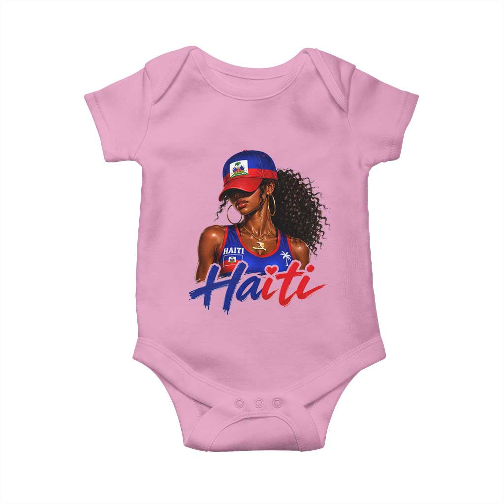 Haitian Girl Baby Onesie Melanin Black Girls Haiti Flag Proud Haitienne
