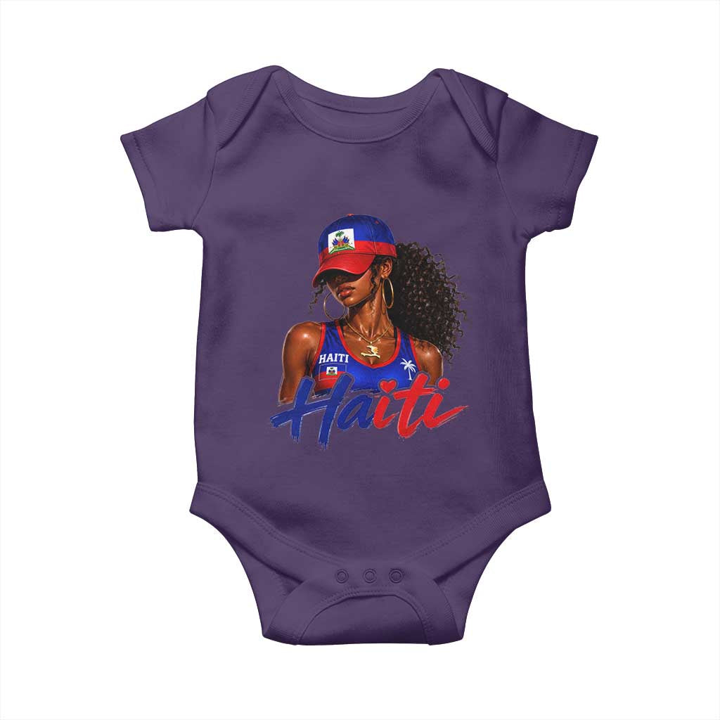 Haitian Girl Baby Onesie Melanin Black Girls Haiti Flag Proud Haitienne
