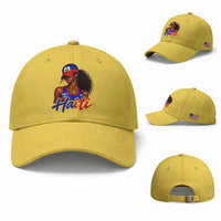 Haitian Girl Baseball Cap Melanin Black Girls Haiti Flag Proud Haitienne