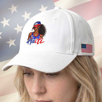 Haitian Girl Baseball Cap Melanin Black Girls Haiti Flag Proud Haitienne