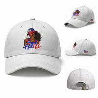 Haitian Girl Baseball Cap Melanin Black Girls Haiti Flag Proud Haitienne