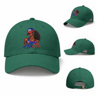 Haitian Girl Baseball Cap Melanin Black Girls Haiti Flag Proud Haitienne