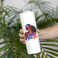 Haitian Girl Skinny Tumbler Melanin Black Girls Haiti Flag Proud Haitienne