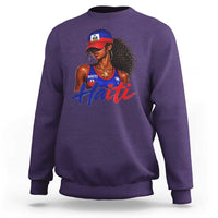 Haitian Girl Sweatshirt Melanin Black Girls Haiti Flag Proud Haitienne