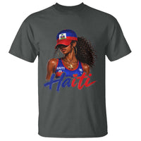 Haitian Girl T Shirt Melanin Black Girls Haiti Flag Proud Haitienne