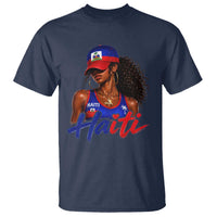 Haitian Girl T Shirt Melanin Black Girls Haiti Flag Proud Haitienne