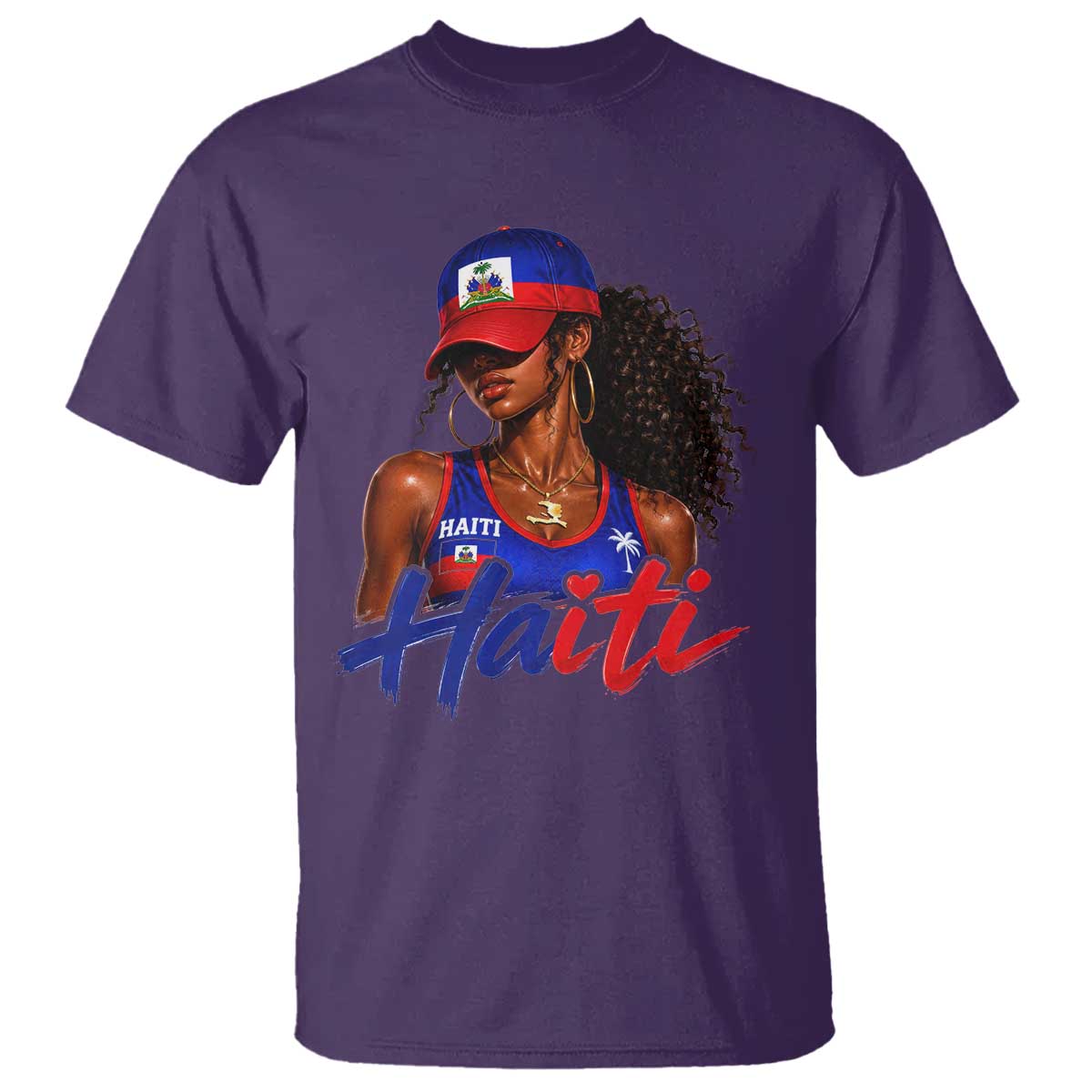Haitian Girl T Shirt Melanin Black Girls Haiti Flag Proud Haitienne