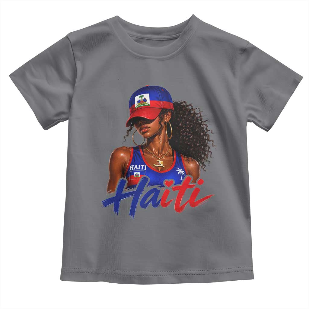 Haitian Girl Toddler T Shirt Melanin Black Girls Haiti Flag Proud Haitienne