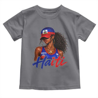 Haitian Girl Toddler T Shirt Melanin Black Girls Haiti Flag Proud Haitienne