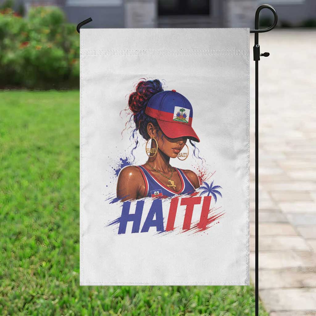 Haitian Princess Garden Flag Haiti Flag Haitienne Melanin Black Girls