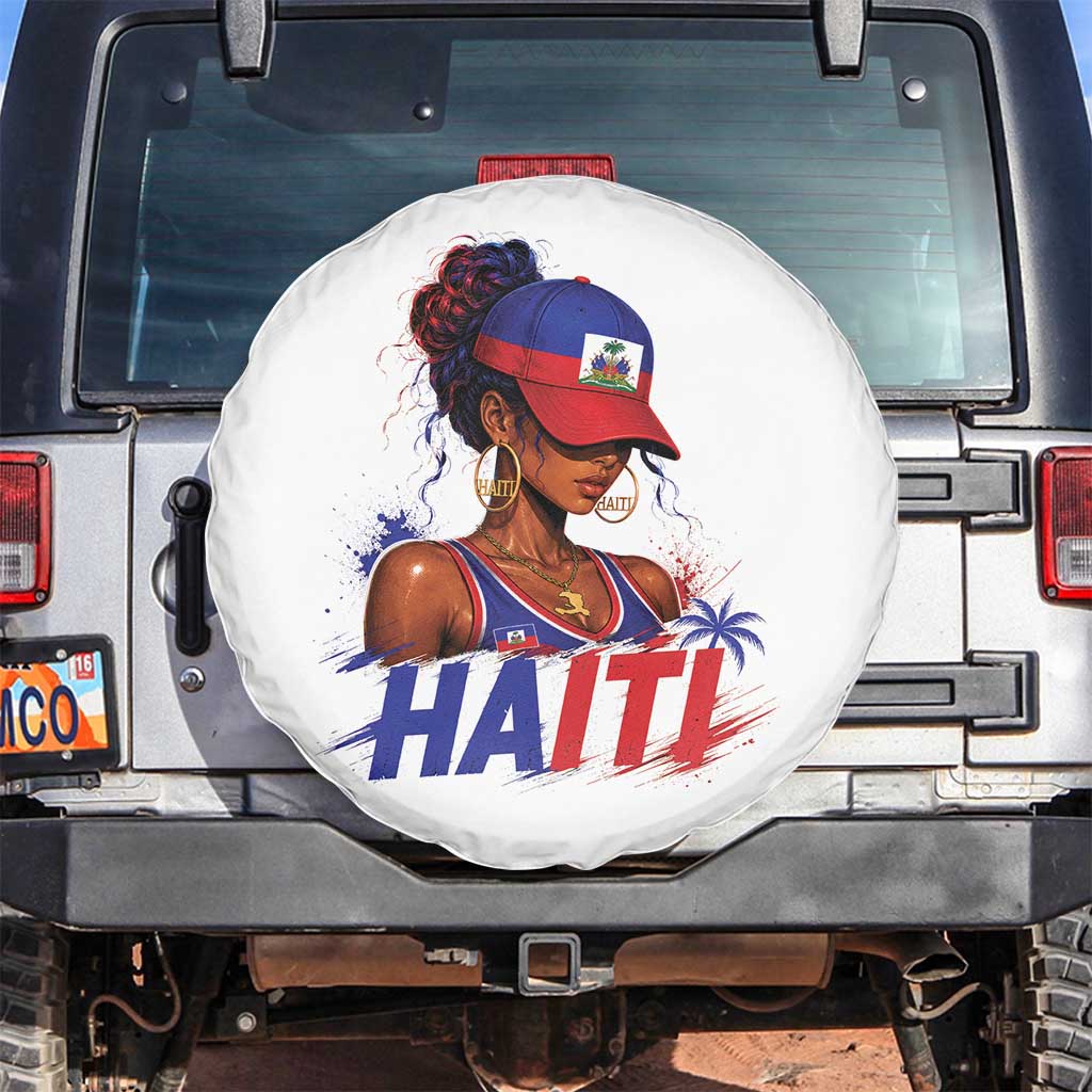 Haitian Princess Spare Tire Cover Haiti Flag Haitienne Melanin Black Girls