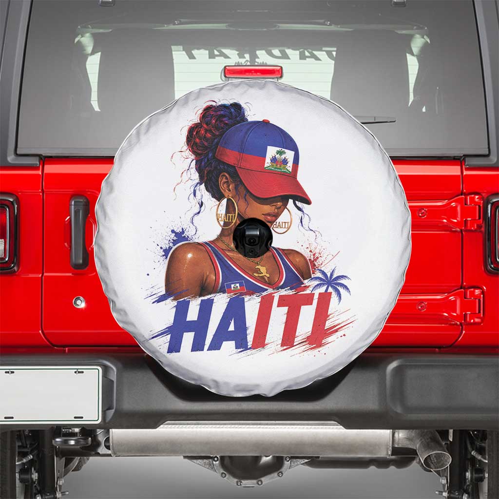 Haitian Princess Spare Tire Cover Haiti Flag Haitienne Melanin Black Girls