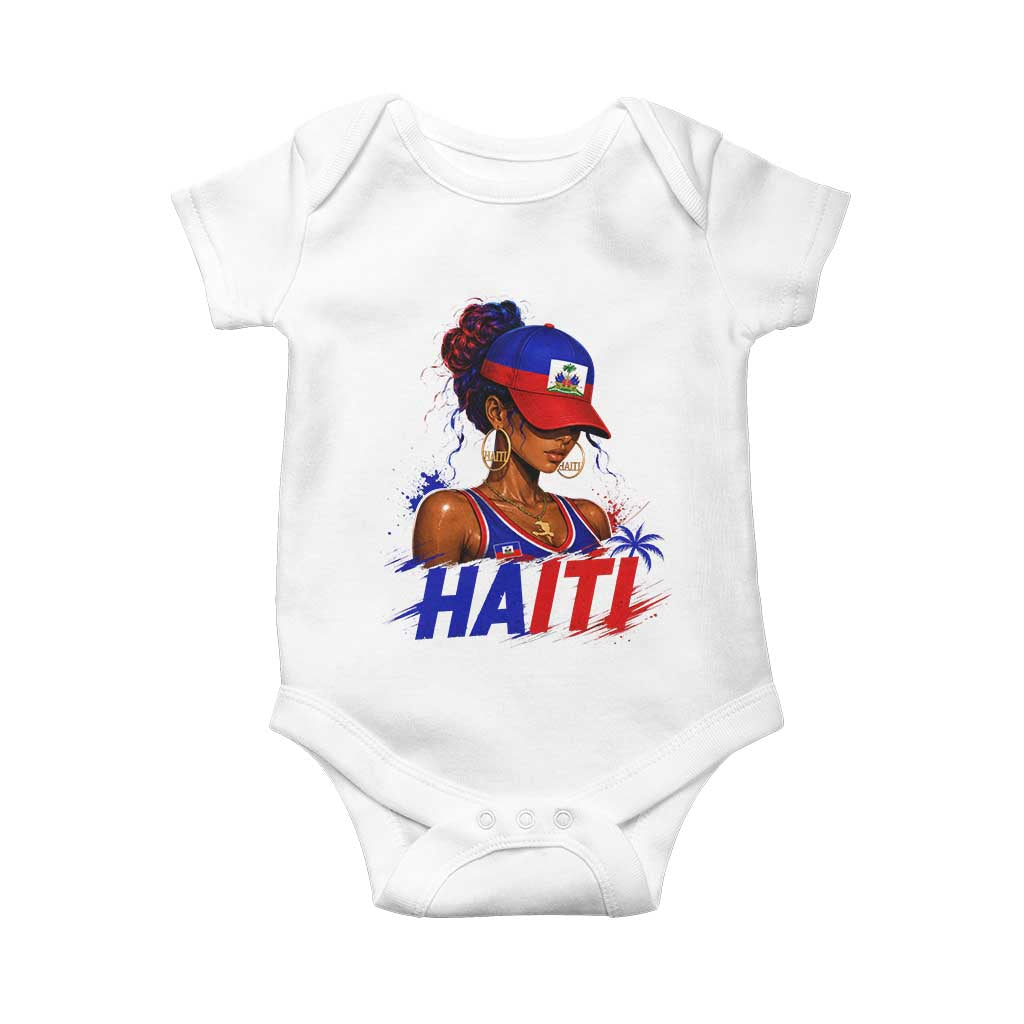 Haitian Princess Baby Onesie Haiti Flag Haitienne Melanin Black Girls