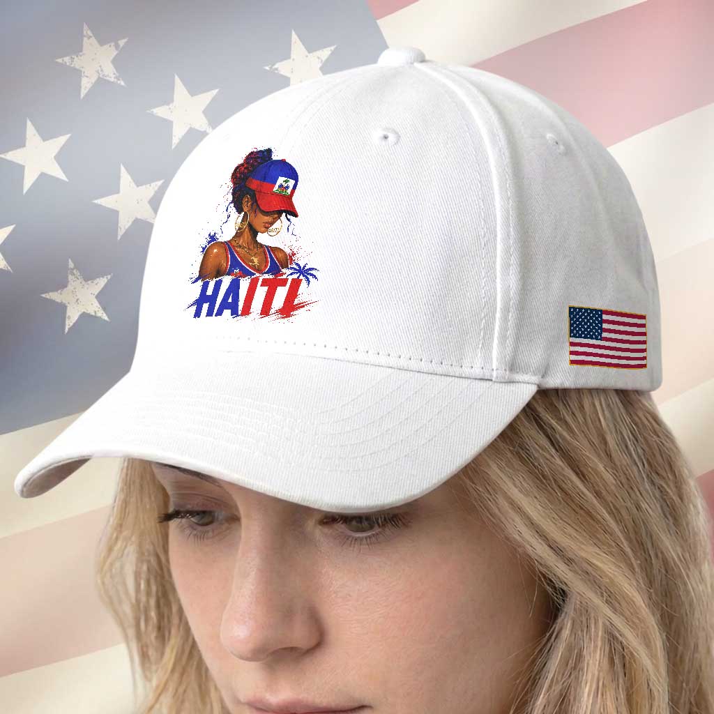 Haitian Princess Baseball Cap Haiti Flag Haitienne Melanin Black Girls