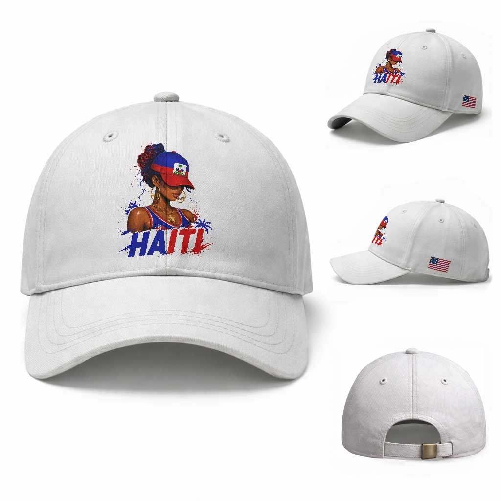 Haitian Princess Baseball Cap Haiti Flag Haitienne Melanin Black Girls