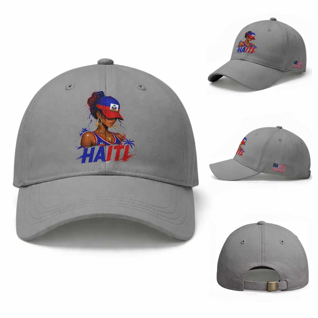 Haitian Princess Baseball Cap Haiti Flag Haitienne Melanin Black Girls