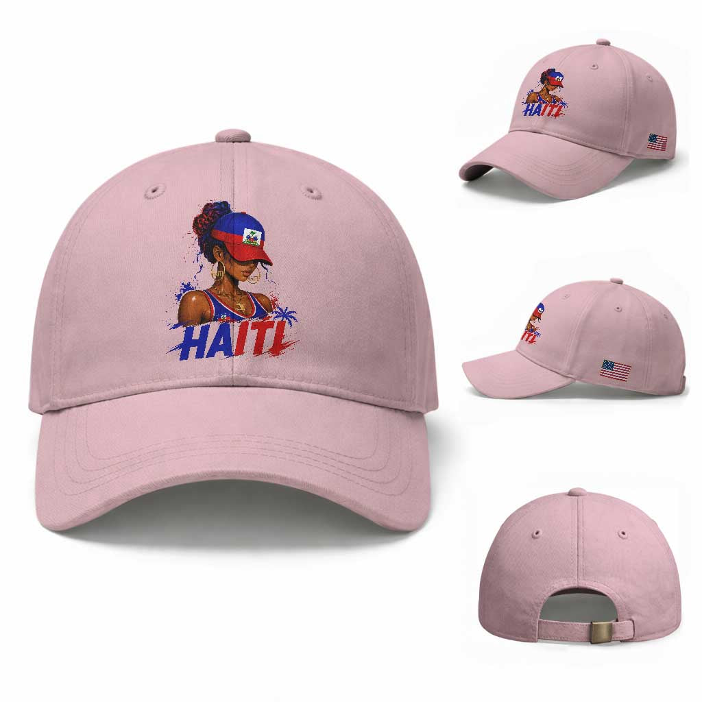 Haitian Princess Baseball Cap Haiti Flag Haitienne Melanin Black Girls