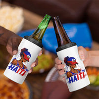 Haitian Princess 4 in 1 Can Cooler Tumbler Haiti Flag Haitienne Melanin Black Girls