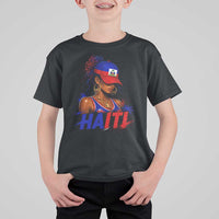 Haitian Princess T Shirt For Kid Haiti Flag Haitienne Melanin Black Girls