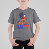 Haitian Princess T Shirt For Kid Haiti Flag Haitienne Melanin Black Girls