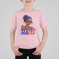 Haitian Princess T Shirt For Kid Haiti Flag Haitienne Melanin Black Girls