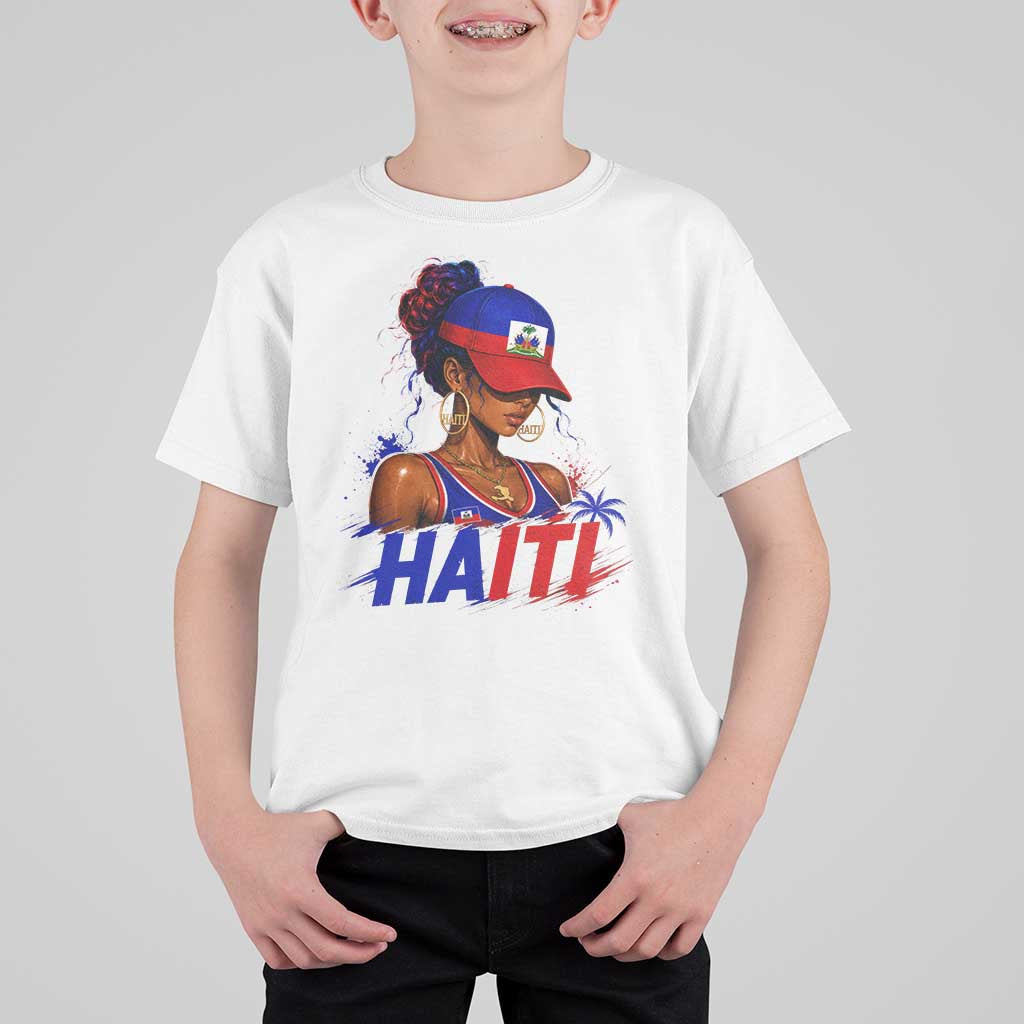 Haitian Princess T Shirt For Kid Haiti Flag Haitienne Melanin Black Girls