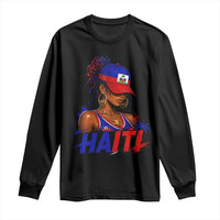 Haitian Princess Long Sleeve Shirt Haiti Flag Haitienne Melanin Black Girls