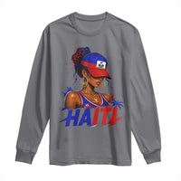 Haitian Princess Long Sleeve Shirt Haiti Flag Haitienne Melanin Black Girls