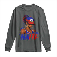 Haitian Princess Long Sleeve Shirt Haiti Flag Haitienne Melanin Black Girls