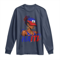 Haitian Princess Long Sleeve Shirt Haiti Flag Haitienne Melanin Black Girls
