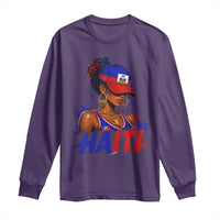 Haitian Princess Long Sleeve Shirt Haiti Flag Haitienne Melanin Black Girls