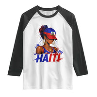 Haitian Princess Raglan Shirt Haiti Flag Haitienne Melanin Black Girls