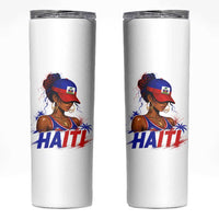 Haitian Princess Skinny Tumbler Haiti Flag Haitienne Melanin Black Girls